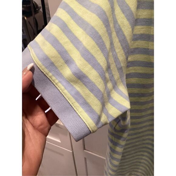 Vineyard Vines Mens Whale Stripe Polo Sz XL Short Sleeve Pocket Golf - Picture 3 of 9